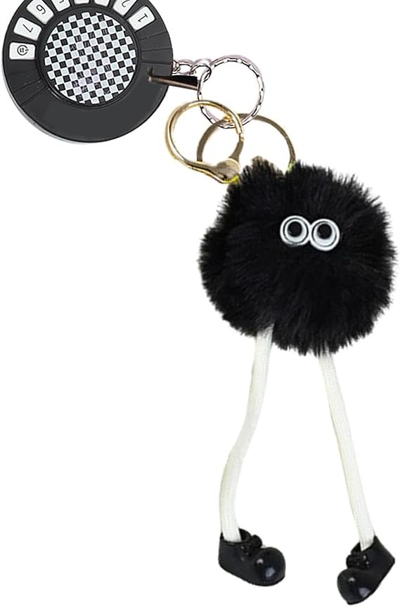 Keychain pom poms - Faux Ball Keychain, pom poms Handbag Charm | Portable Cartoon Long Legs Ball Pendant,cartoon pom poms - Image 2