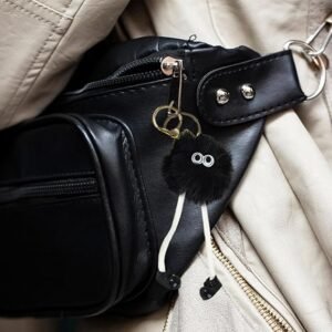 Keychain pom poms - Faux Ball Keychain, pom poms Handbag Charm | Portable Cartoon Long Legs Ball Pendant,cartoon pom poms