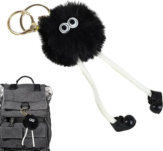 Keychain pom poms - Faux Ball Keychain, pom poms Handbag Charm | Portable Cartoon Long Legs Ball Pendant,cartoon pom poms - Image 6