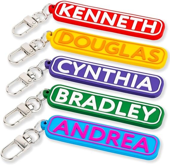 Personalized Sports Keychain – Custom Name Tag with Baseball, Basketball, Football, Soccer, Volleyball(Cool)