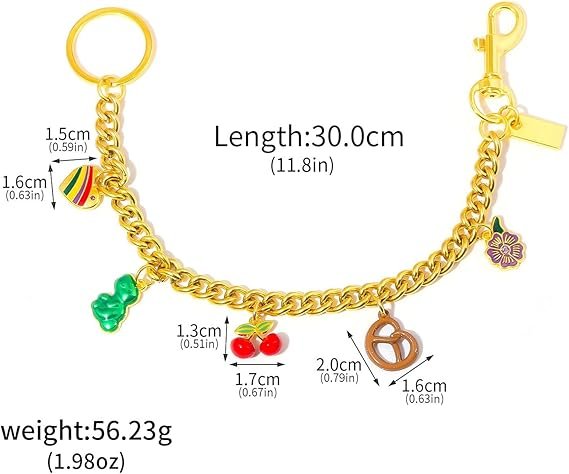 Cherry Keychain-Key Cherry Accessories for Women Cute Bag Charm - Image 2